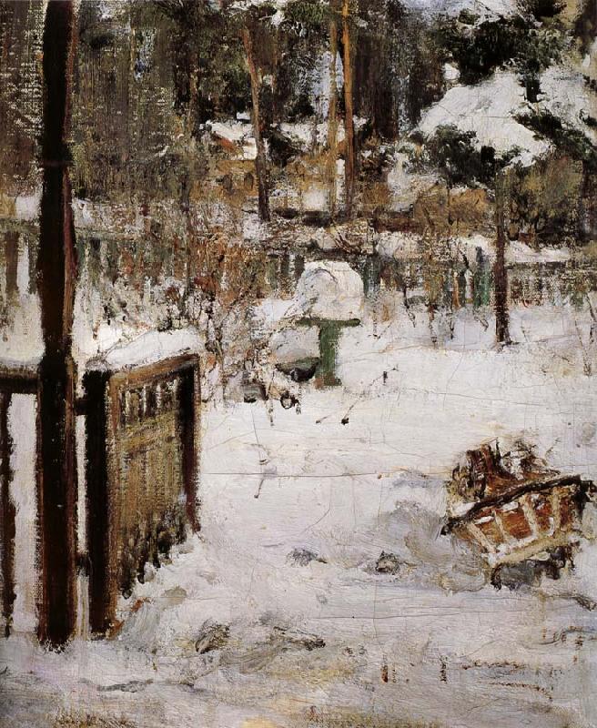 Nikolay Fechin The scene of winter china oil painting image